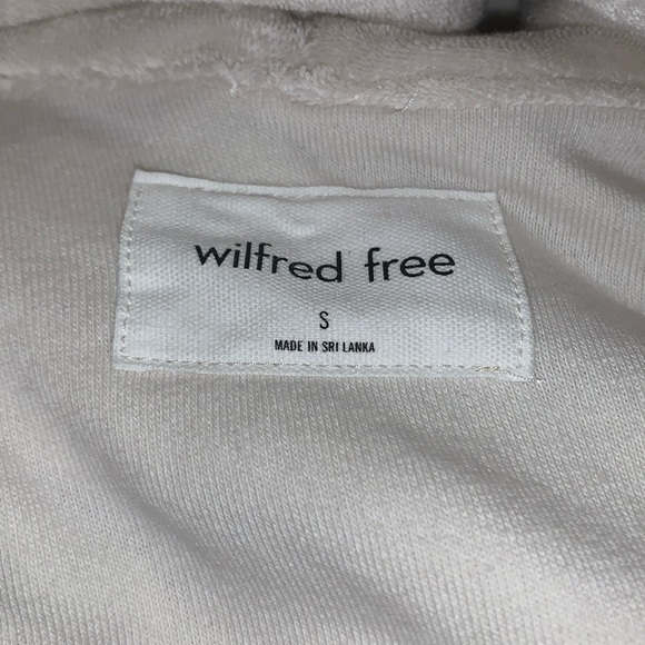 Aritzia Wilfred Free Aura Looped French Terry Hoodie Small - Picture 3 of 5